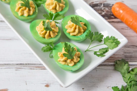 Linda's Green Eggs and Ham Appetizers