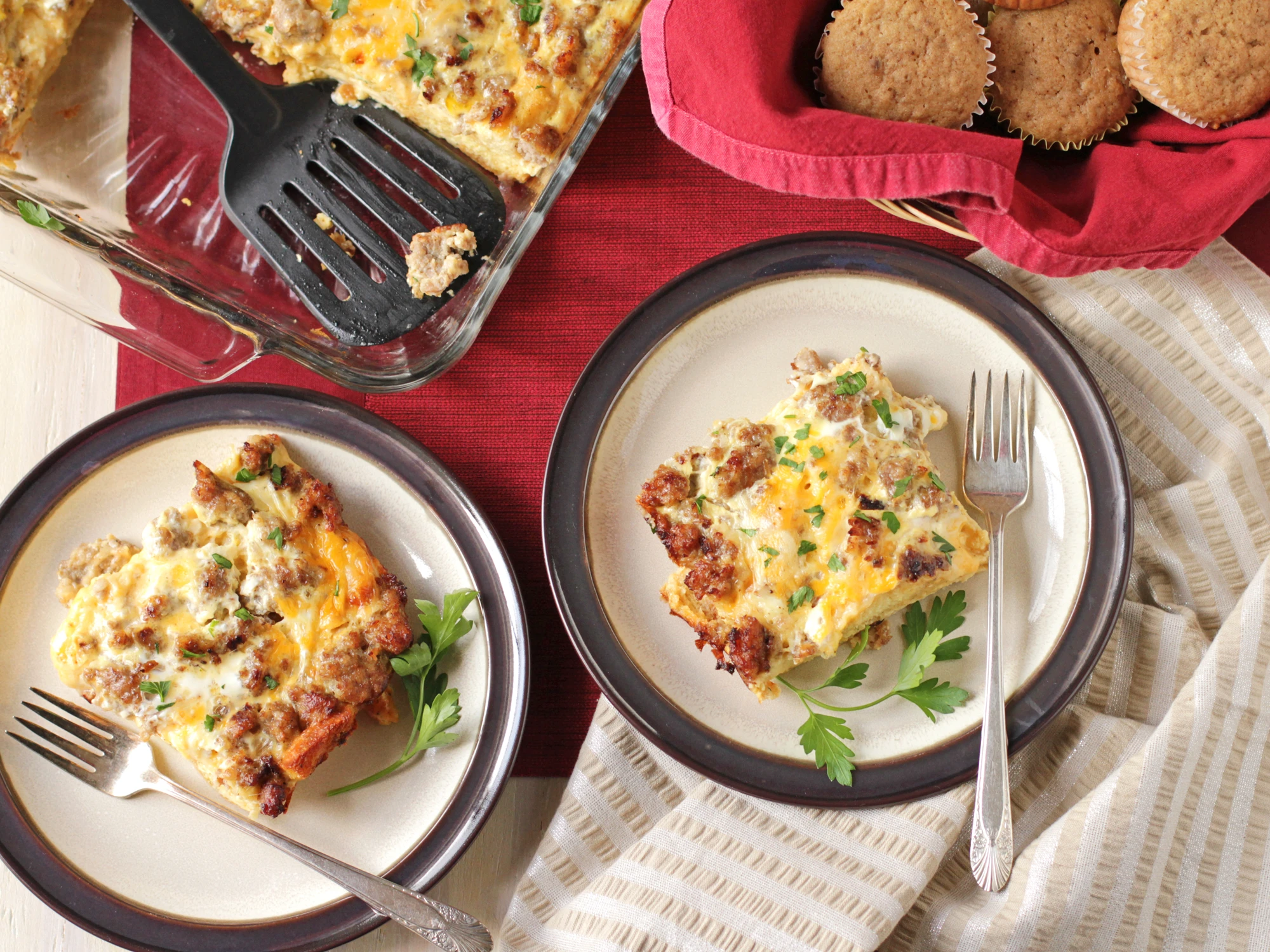 Overnight Cheese and Egg Casserole
