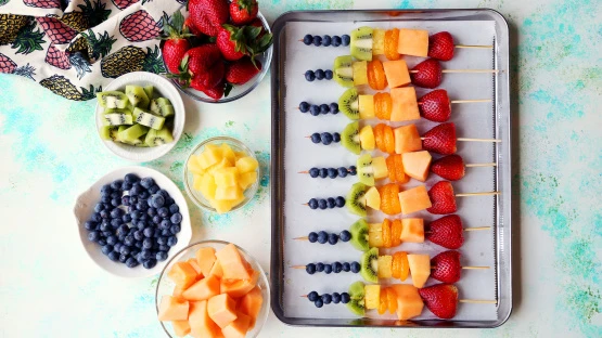 Colorful Fruit Kabobs